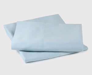 Organic Sateen Cotton Hemmed Pillowcase, Set of 2