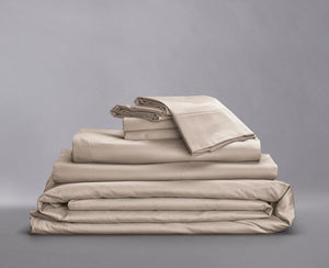 Organic Sateen Cotton Hemmed Bedding Bundle