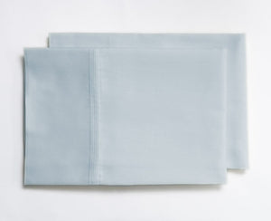 Organic Sateen Cotton Hemmed Pillowcase, Set of 2