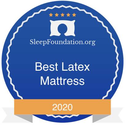 Logo for Best Latex Mattress of 2020 by Sleep Foundation