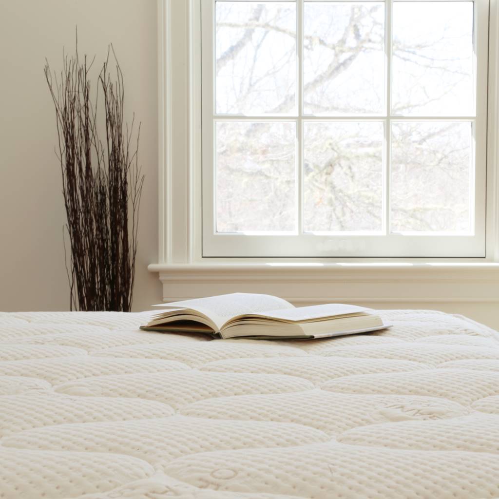 An open book on a Spindle Mattress.
